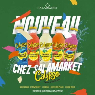 Post réseaux sociaux : Nouveauté SalaMarket, les boissons Calypso