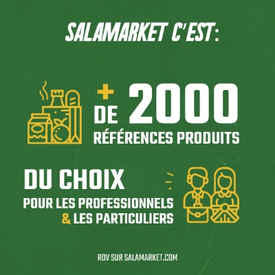 Post réseaux sociaux : Plus de 2000 références de produits chez SalaMarket